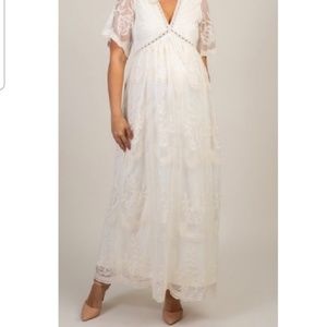 Pinkblush Dresses - Pinkblush white lace maternity dress Pinkblush Dresses - Pinkblush white lace maternity dress